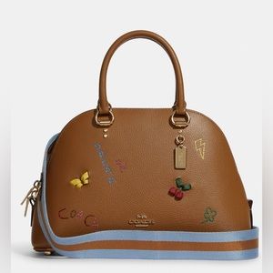 Katy Satchel With Diary Embroidery COLOR:
Gold/Penny Multi